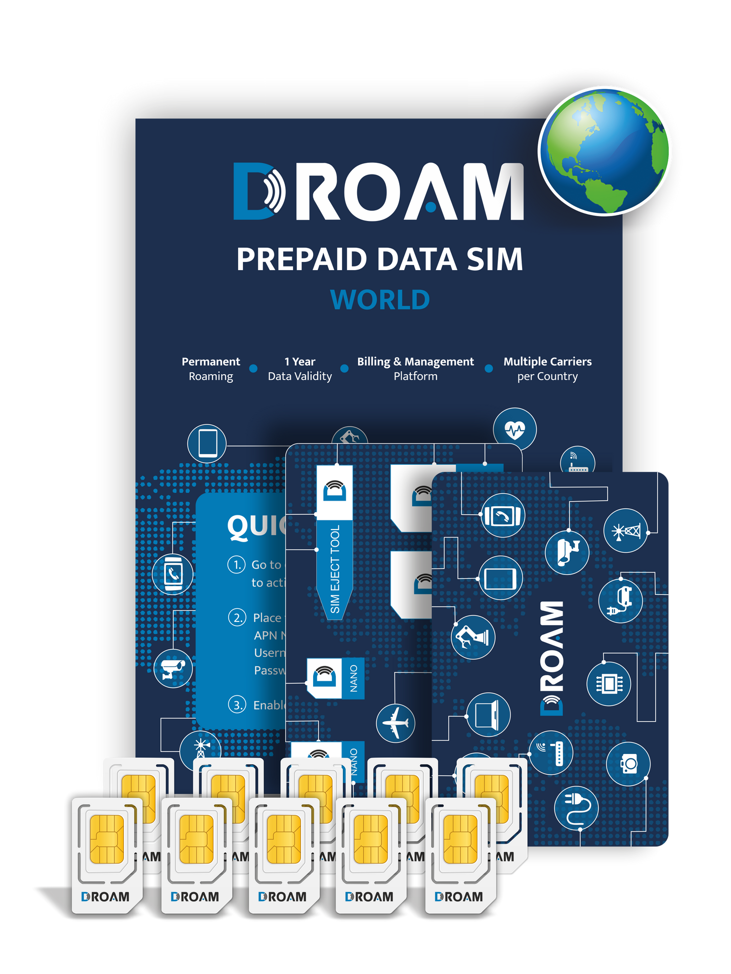 Prepaid IoT 10-SIM Bundle for World